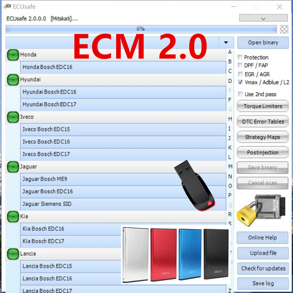 Auto Repair Shop Software - 2025 Sıcak Satış ECUSafe 2.0 ECU
