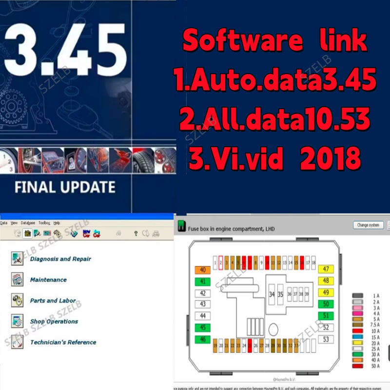 En yeni Autodata 3.45+alldata  - Auto Repair Shop Software incelemesi ve fiyatı